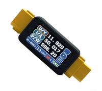 for xt60 Bidirectional Power Meter, 30A Digital Voltmeter for | 1.47" Color Display, 5-34V Range, Real-Time Monitoring for Battery Charge Testing