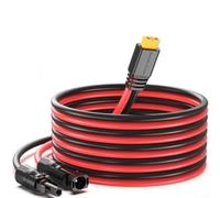 For XT60 Charge Extension Cable, Solar Charge Extension Cable 10AWG Solar Connector For Solar Panel Greenhouse Photovoltaic Lines(2 meters)