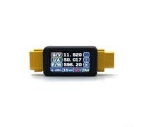 For XT60-Compatible Power Monitoring Device with Voltage Current Temp Humidity Detection Steady 30A Load Handling and 1.47 Inch Visual Interface