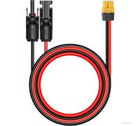 For XT60 Fitted For Solar Extension Cable 10AWG for Linking For Solar Panels to Power Stations or Batteries (1 meter)