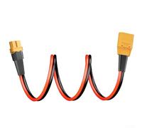 For XT90 Male To Female Extension Cable With 30A Fuse, 12AWG Silicone Wire For Electric Bicycle Components And Mobile Energy Storage