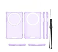 For XTEINK-X4 Pro e-book Exclusive Magnetic Protective Case,Slim, Portable and Shock-resistant Protective Cover，Transparent purple