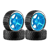 For XV02 For HSP 94123 For Tamiya For TT01 For HPI For Kyosho For PTG2 1/10 RC On-road Drift Rubber Tires Alloy Wheels Hubs Set RC Repairs Models Spare