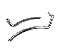 For Y&amaha For Drag Star For V-star 650 XVS650 DS650 XVS400 650A Motorcycle Exhaust Full System Silencer Tube Muffler Pipe Motorcycle Exhaust Pipe(B Chrome)