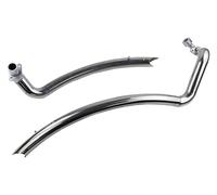For Y&amaha For Drag Star For V-star 650 XVS650 DS650 XVS400 650A Motorcycle Exhaust Full System Silencer Tube Muffler Pipe motorcycle exhaust muffler system(Type B Chrome)
