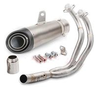 For Y&amaha For MT07 For MT-07 FZ07 Motorcross Exhaust Front Pipe Muffler Full Systems Modified Escape Exhaust Pipe Motorcycle Muffler Exhaust Pipe(8)