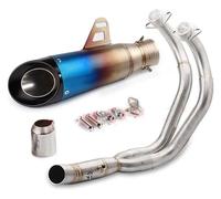 For Y&amaha For MT07 For MT-07 FZ07 Motorcross Exhaust Front Pipe Muffler Full Systems Modified Escape Exhaust Pipe Motorcycle Muffler Exhaust Pipe(5)