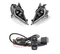For Y&amaha For Raptor 700 700R YFZ450R YFZ450 YFZ450X For Wolverine 450 ATV LED DRL Headlight Turn Signal Lights(Light and Switch)