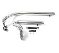 For Y&amaha For V Star 650 XVS650 XVS400 DS650 400 650A For Drag Star 400 650 Motorcycle Silencer Mufflers Drag Exhaust Pipe Diameter Slip Exhaust Pipe(Chrome)