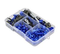 For Y&amaha For YZF R1 R6 R7 R15 R25 For YZF600 YZF1000 For FZR400RR Motorcycle Fairing Bolt Kit Screw Nut Set(Blu)