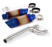 For Y&amaha FZ6/FZ6N/FZ6S 2004-2011 Motorcycle Escape Muffler Mid Removable DB Killer Left Right Exhaust Pipe Diameter Slip Exhaust Pipe(7)