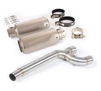 For Y&amaha FZ6/FZ6N/FZ6S 2004-2011 Motorcycle Escape Muffler Mid Removable DB Killer Left Right Exhaust Pipe Diameter Slip Exhaust Pipe(4)