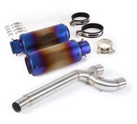 For Y&amaha FZ6/FZ6N/FZ6S 2004-2011 Motorcycle Escape Muffler Mid Removable DB Killer Left Right Exhaust Pipe Motorcycle Exhaust Pipe(5)