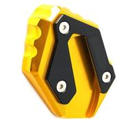 For Y&amaha FZ6 FZ6R FZ6-S2 2004-2009 Fz6 Accessories Motorcycle CNC Aluminum Side Stand Enlarge Kickstand Parts Motorcycle Side Stand Plate Pad(Gold)