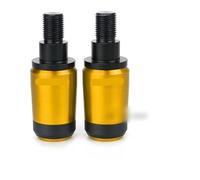 For Y&amaha MT-09 FZ-09 2014-2019 Motorcycle Handlebar Bar End Plug Handle Bar Balance Pad CNC Aluminum Accessories Motorcycle Handlebar Caps Ends Plug(Gold)