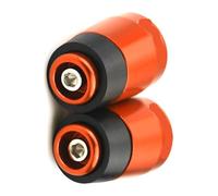 For Y&amaha MT07 2014-2019 Motorcycle CNC Aluminum Handlebar Bar Ends Balance Pads Hand Grip Plug Slider Motorcycle Handlebar Caps Ends Plug(Orange)