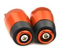 For Y&amaha MT07 2014-2019 Motorcycle CNC Aluminum Handlebar Bar Ends Balance Pads Hand Grip Plug Slider Motorcycle Handlebar Caps Ends Plug(Orange)