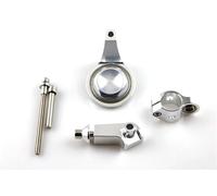 For Y&amaha R6 2006 2007 2008 2009 2010 2011 2012 2013 2014 2015 Motorcycle Cnc Universal Stabilizer Damper Complete Steering Mounting Bracket(Damping bracke-Silve)