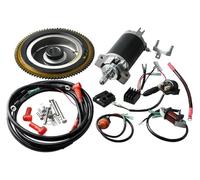 For Y&amaha T40 2-Stroke 40HP Model 66T Motorcycle Starter Motor Electrical Start Conversion Kit Electric Starter Motor Assy