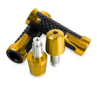 For Y&amaha XJ550 XJ 550 1981-1983 Motorcycle Handle Bar Weight Handlebar Ends Cover Cap Anti-Skid Plug Hand Grips Motorcycle Handlebar Caps Ends Plug(Gold)