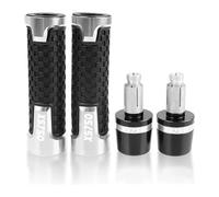 For Y&amaha XS750 XS 750 1977 1978 1979 Balance Weights 7/8" 22mm Aluminum Motorcycle Handlebar Grips End Handle Bar Cap End Plug Motorcycle Caps Ends Handlebar Plug(Sliver-1)