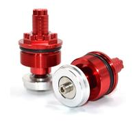 For Y&amaha Yzf R25 2013-2018 MT07 MT 07 Fork Preload Adjuster Bolts Cap Accessories Front Shock Absorber Screw Motorcycle Rear Shock Absorber(Red)