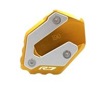 For YA&MA&HA YZFR7 YZF-R7 YZF R7 2021-2023 2022 Motorcycle CNC Kickstand Foot Side Stand Extension Pad Support Plate Enlarge Stand(Gold-3)