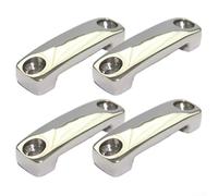 For Yacht Kayaks Top Strap Pad Eye, 316 Stainless Steel, Marine Connecting Bridge, 4pcs Set