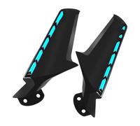 For Yam&aha YZF-R1 YZF R1 2009-2014 Motorcycle Modified Front Side Rear Mirror Fixed Wind Wing Rearview Side Spoiler Winglets Motorcycle Fairing Side Wing Panel(Bright black Blue)