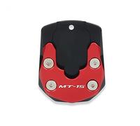 For Yama&ha MT-15 MT15 MT 15 2015-2021 Motorcycle Kickstand Foot Side Stand Extension Pad Support Plate Enlarge Pad(Red)