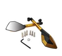 For Yama&ha Nmax 155 300 Xmax530 For B&M&W Rsv4 F800gs S1000r CNC Motorcycle Mirrors Moto Rearview Mirrors Side Mirrors Accessories(Gold)