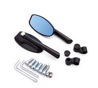 For Yama&ha TTR125 TTR250 TTR600 XT250 TRICKER DT230 Motorcycle Rear View Mirror CNC Moto Side Mirrors(Black)