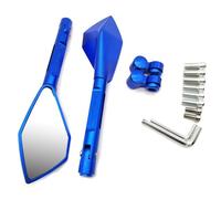 For Yama&ha WR250R YZ450F YZ250X YZ250FX YZ450FX WR450F CNC Aluminum Motorcycle Rearview Mirror Moto Side Mirrors(Blue)
