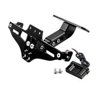 FOR Yama&ha XJ6 XJ 6N XJ6F 2009-2017 XJ6N Rear License Plate Holder Bracket With Light Tail Tidy Mount Eliminator Plate Frame(Black)