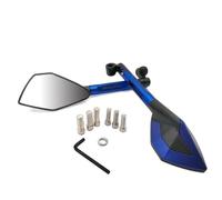 For Yama&ha YZ 125 250 450 250F 450F 250X 250FX 450FX Motorcycle Metallic Rear View Rearviw Mirrors Side Mirror(Blue)