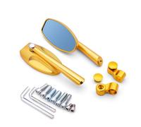 For Yama&ha YZF R120 MXT850 Niken GT XTZ700 TENERE Motorcycle Rear View Mirror CNC Moto Side Mirrors(Gold)