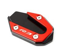For Yama&ha YZF R3 R25 YZFR3 YZFR25 2014-2019 Motorcycle Side Stand Pad Kickstand Extender Foot Stand Extension Pad Support Plate Enlarger Pad CNC(4)