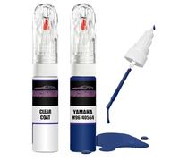 For YAMAHA DEEP PURPLISH BLUE, C N0564 M96740564 + Clear Coat Touch Up Paint Lacquer Fix Kit