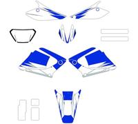 for Yamaha DTX125 DT X 125 2002 2003 2004 2005 2006 2007 Sticker Motorcycle Graphic Decal Kits(Multi-Colored 3)
