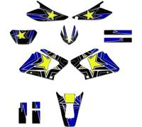 for Yamaha DTX125 DT X 125 2002 2003 2004 2005 2006 2007 Sticker Motorcycle Graphic Decal Kits(Multi-Colored 1)