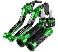 for Yamaha FAZER FZ6 FZ6R Motorcycle Brake Clutch Levers Handle Handlebar Grips Ends FZ6 R FAZER Motorcycle Parts Replace(Green 1)