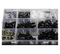 For YAMAHA FJR 1300 FJR1300 2004-2013 MT09 MT07 Bodywork Screws Motorcycle Fairing Bolt Screw Fastener Fixation fairing fasteners clips(Black- Silver)