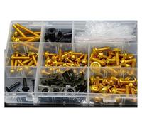 For YAMAHA FJR 1300 FJR1300 2004-2013 MT09 MT07 Bodywork Screws Motorcycle Fairing Bolt Screw Fastener Fixation fairing fasteners clips(Gold)
