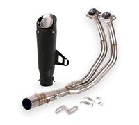 For Yamaha For MT-07 FZ07 For Until 2022 R7 2021 End Silencers Motocycle Exhaust System Slip On Muffler Tail Pipe Front Connect Tube Exhaust Pipe Muffler Motorcycle(Type F)