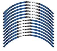 for Yamaha for MT-09 Motorcycle Reflective Wheel Rim Stripe Decal Sticker Front Rear Decal Protection Decals(Style 4)