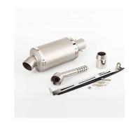 For Yamaha For NMAX 155 For NMAX155 For Nmax 51mm Motorcycle Exhaust Escape Muffler Pipe DB Killer Motorcycle Exhaust Muffler Pipe(A1 34cm)