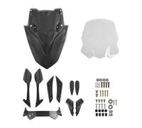 For Yamaha For NMAX125 For NMAX 155 160 2020-2023 Windscreen Windshield With Front Cap Panel Motorcycle Shiel Rear View Mirror WindScreen Screen Motorcycle Rearview(2)