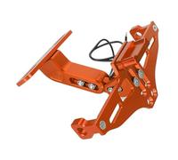 For YAMAHA For Raptor 700 2006-2024 700R YFZ450R 2014-2023 YXZ1000R Motorcycle Rear License Plate Bracket Holder Registration Plate Holder(Orange)