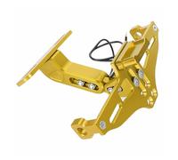 For YAMAHA For Raptor 700 2006-2024 700R YFZ450R 2014-2023 YXZ1000R Motorcycle Rear License Plate Bracket Holder Registration Plate Holder(Glod)