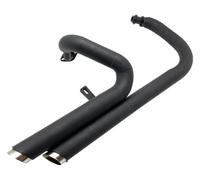For Yamaha For Virago 250 For V Star XV125 For V-Star XV250 XV 125 Slash Cut Full System Muffler Dual Silencer Exhaust Pipe Motorcycle Exhaust Pipe Muffler(Black Style A)